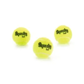 Beeztees Köpek Oyuncağı, Sesli, Tenis Topu, Sarı, 3 Adet, 6,5Cm