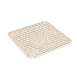 Beeztees Yavru Köpek Yaş Mama Yeme Oyuncağı, Kare, Silikon, Gri, 20X20Cm