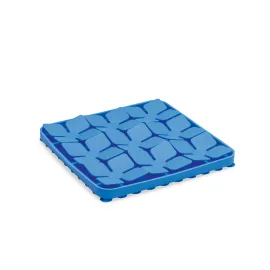 Beeztees Yavru Köpek Mama Yeme Oyuncağı, Kare Şeklinde, Silikon, Mavi, 20X20Cm