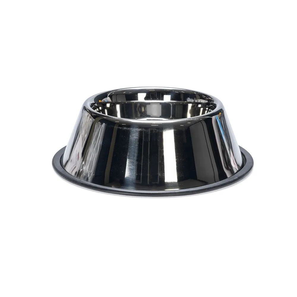 Beeztees Uzun Kulaklı Köpek Mama Su Kabı, Paslanmaz Çelik, Kaymaz, 17,5Cm, 900Ml