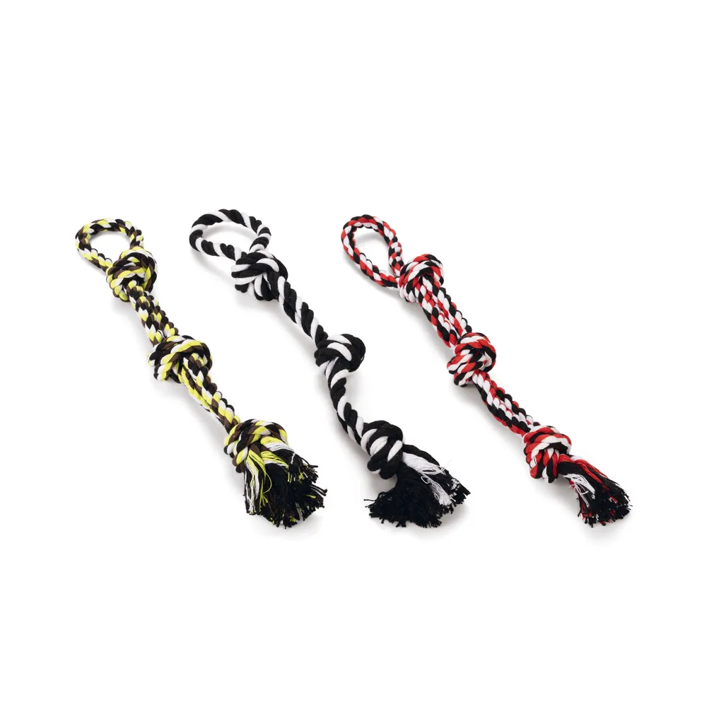 Beeztees Köpek Oyuncağı, Üç Düğümlü Diş İpi, Tutamaçlı, 40Cm, 115Gr