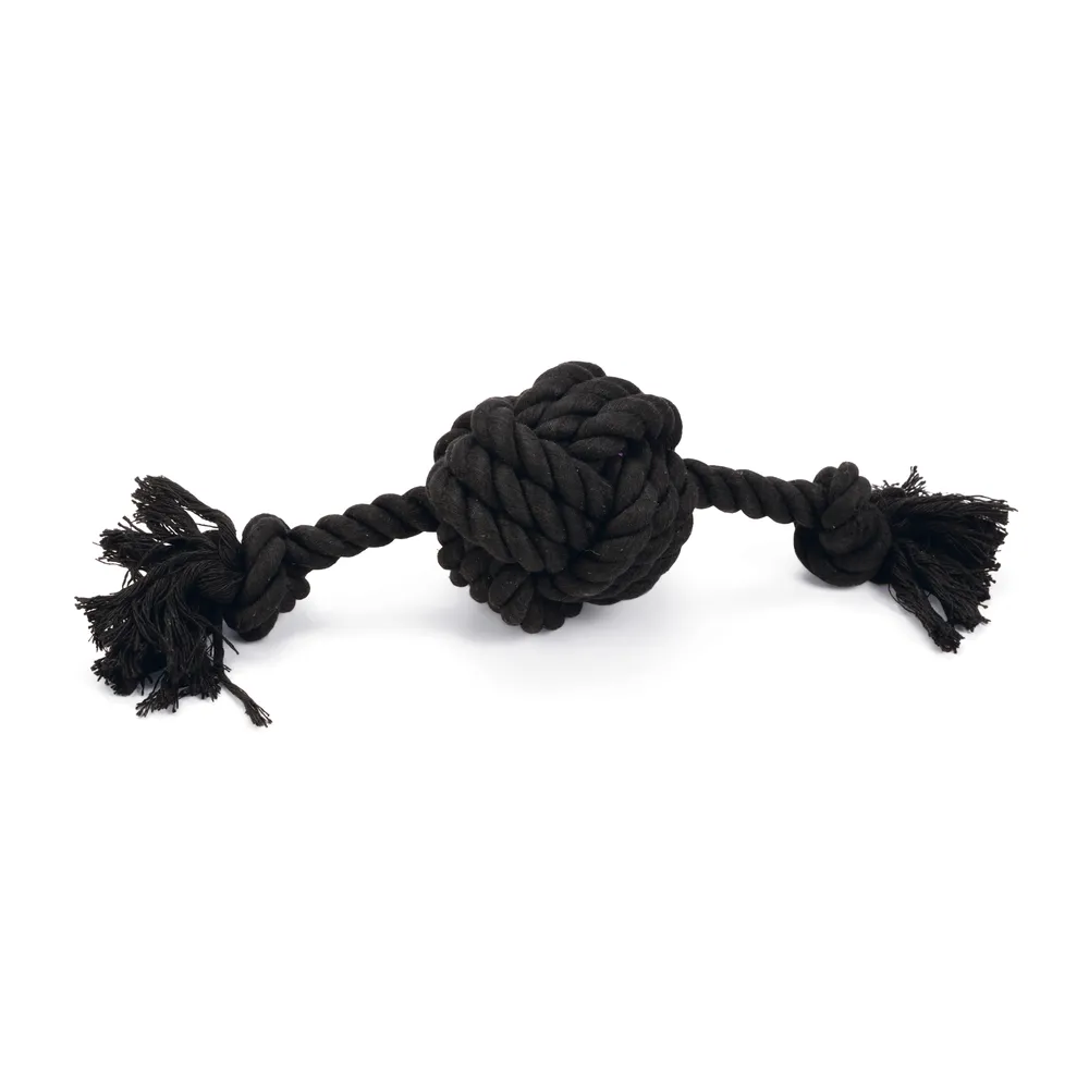 Beeztees Köpek Oyuncağı, Diş İpinden Top Ve İpi, Siyah, 34X10X9Cm, 255Gr