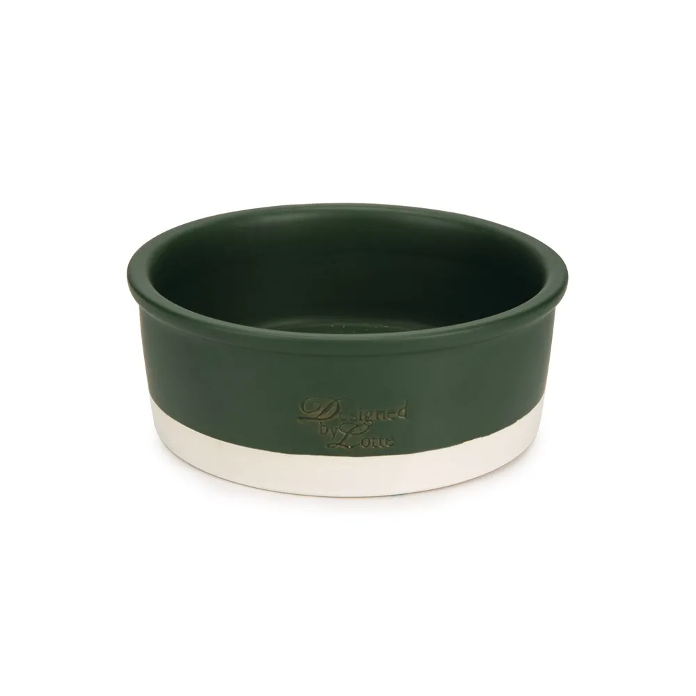 Beeztees Dbl Köpek Mama Su Kabı, Seramik, Mat Yeşil, 20Cm, 700Ml