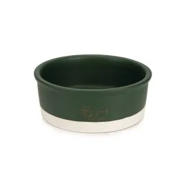 Beeztees Dbl Köpek Mama Su Kabı, Seramik, Mat Yeşil, 20Cm, 700Ml