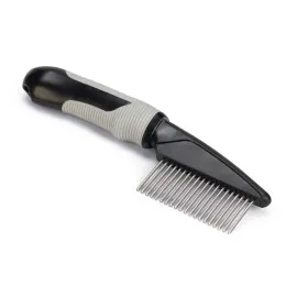 Beeztees Tüy Dökme Dönemi Köpek Tarağı, L, Siyah Gri, 21Cm, 21X5,5X3Cm