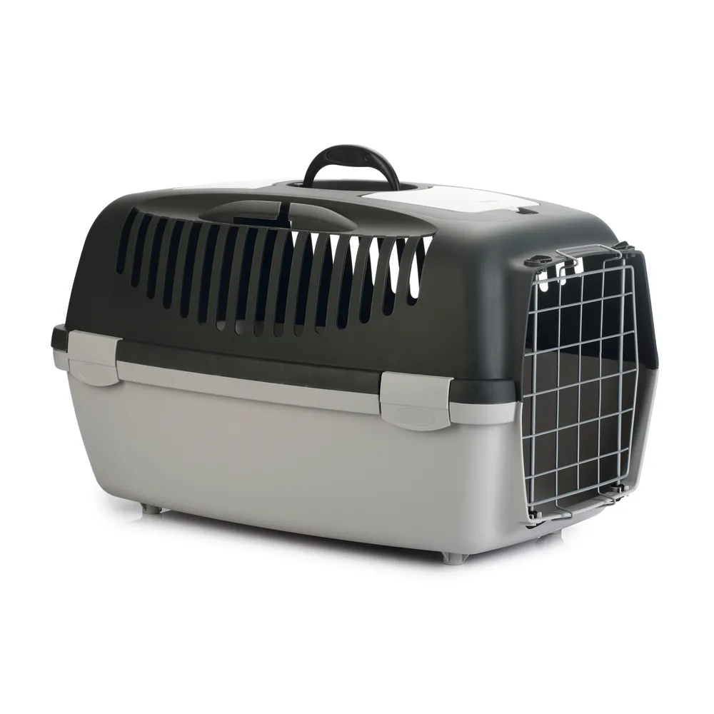 Beeztees Köpek Veya Kedi Taşıma Kabı, 12Kg'ye Kadar, Koyu Gri/gri, 61X40X38Cm
