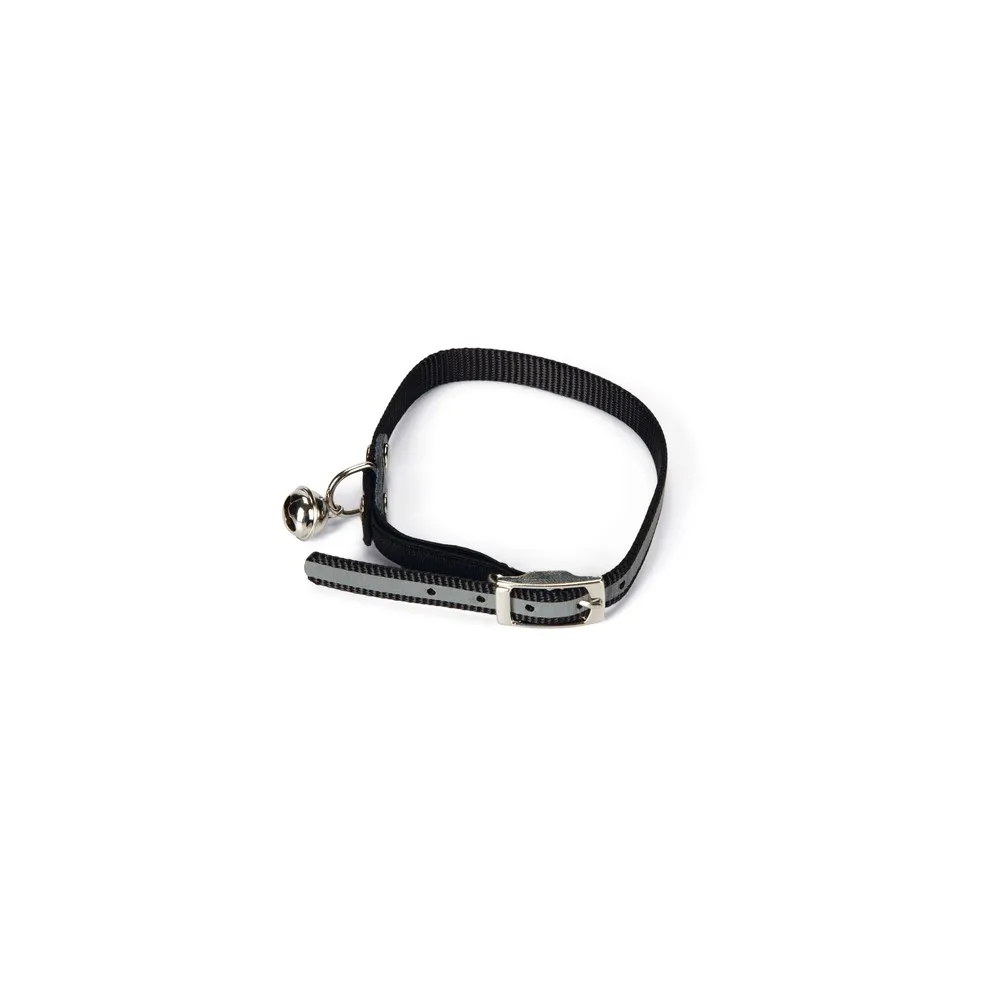 Beeztees Kedi Boyun Tasması, Fosforlu Siyah, 24,5-29,5Cm