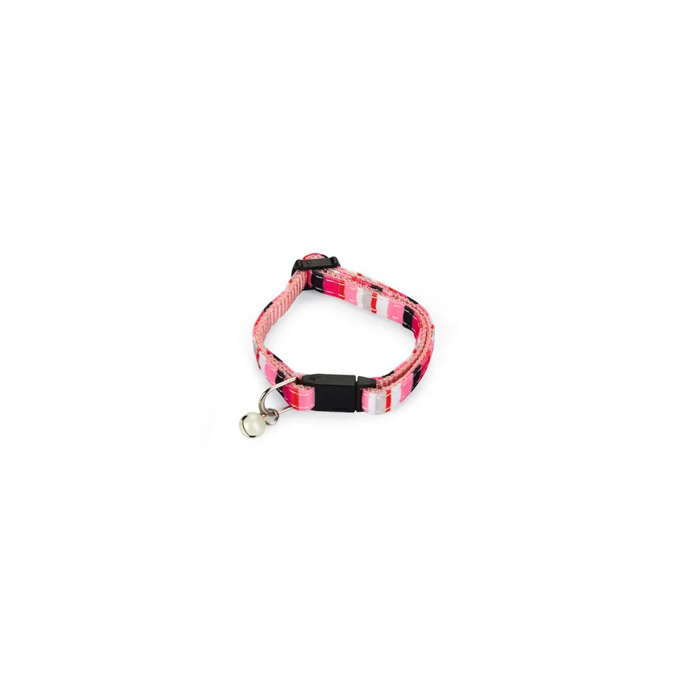 Beeztees Yavru Kedi Boyun Tasması, Zilli, Pembe, 16-32Cm