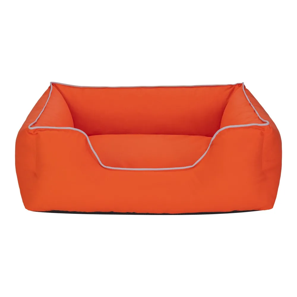 Pet Comfort Alpha  Köpek Yatağı Turuncu W Beyaz Biye M 80X65Cm