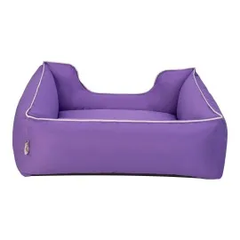 Pet Comfort Alpha  Köpek Yatağı Mor W Beyaz Biye M 80X65Cm