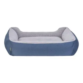 Pet Comfort Bravo Duo  Köpek Yatağı Mavi/gri Peluş L 90X70Cm