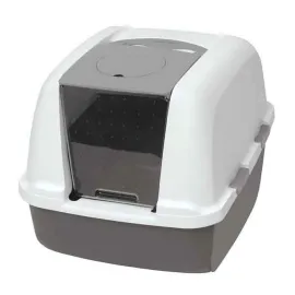 Catit Kapalı Kedi Tuvalet Kabini Koyu Gri