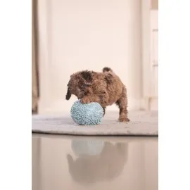 Beeztees Yavru Köpek Oyuncağı, Top, Peluş, Mavi, 10Cm