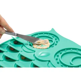 Beeztees Yavru Köpek Mama Yeme Oyuncağı, Baykuş Şeklinde, Silikon, Yeşil, 30X28Cm