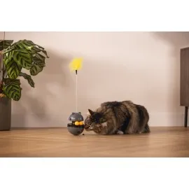 Beeztees Kedi Oyuncağı, Hacıyatmaz, İçinde Top, Ucunda Tüy, 10X10X42Cm