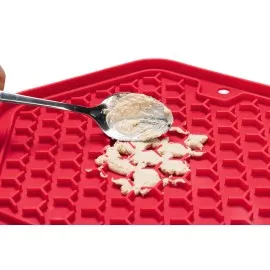 Beeztees Yavru Köpek Yaş Mama Yeme Oyuncağı, Sekizgen Şeklinde, Silikon, Pembe, 23X20Cm