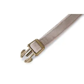 Beeztees Dbl Köpek Tasması, Kadife, Gri, 35-50Cm, 20Mm