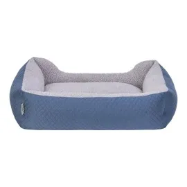 Pet Comfort Bravo Duo  Köpek Yatağı Mavi/gri Peluş M 75X60Cm