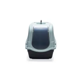 Beeztees Kapalı Kedi Tuvaleti, Açık Mavi Antrasit, 57X39X41Cm