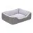 Pet Comfort Bravo Duo  Kedi Ve Köpek Yatağı Gri/gri Peluş S 55X45Cm
