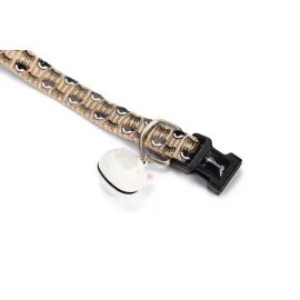 Beeztees Kedi Boyun Tasması, Zilli, Bej, 20-30Cm