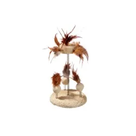 Karlıe Yaylı Kedi Oyuncağı 25X15Cm Bej