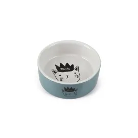 Beeztees Kedi Mama Su Kabı, Seramik, Mavi, 11,5Cm, 180Ml