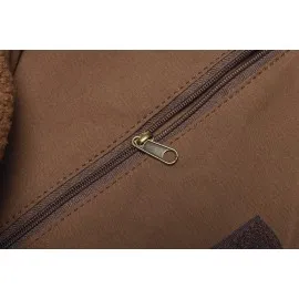 Beeztees Dbl Köpek Taşıma Çantası, Yıkanabilir, 6,5Kg'ye Kadar, Sütlü Kahve, 43X15X35Cm