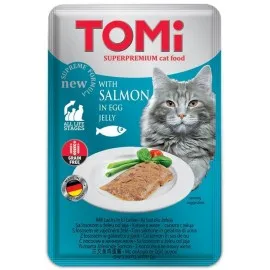Tomi Kedi Somon Ve Yumurta Tahılsız Pouch Mama 100Gr (Pate)
