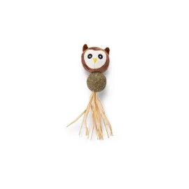 Beeztees Kedi Oyuncağı, Peluş Baykuş Ve Kediotu Topu, 16Cm