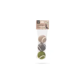 Beeztees Köpek Oyuncağı, Tenis Topu, Kauçuk, Çeşitli Renklerde, 3 Adet 6,3Cm