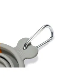 Beeztees Köpek Mama Ve Su Kabı, Teleskopik, Turuncu, Silikon, 15,5Cm, 750Ml