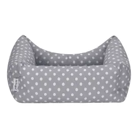 Pet Comfort Uniform Gri Puantiyeli Kedi Ve Köpek Yatağı S 50X40Cm