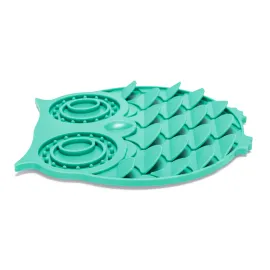 Beeztees Yavru Köpek Mama Yeme Oyuncağı, Baykuş Şeklinde, Silikon, Yeşil, 30X28Cm