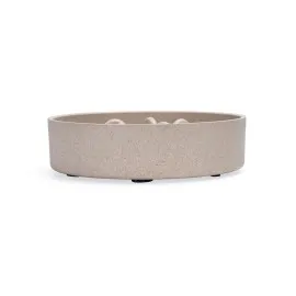 Beeztees Dbl Köpek Yavaş Besleme Mama Kabı, Bambu, Bej, 17Cm, 800Ml