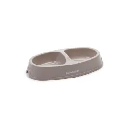 Beeztees Kedi İkili Mama Ve Su Kabı, Plastik, Bej, 2X150Ml