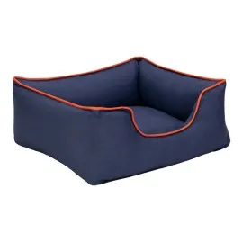 Pet Comfort Alpha  Kedi ve Köpek Yatağı Lacivert w Turuncu Biye S 60x50cm