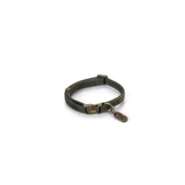 Beeztees DBL Kedi Boyun Tasması, Velur, Yeşil, 20-30cm