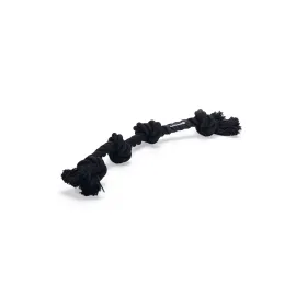 Beeztees Köpek Oyuncağı, Dört Düğümlü Diş İpi, Pamuk İplerden, Siyah, 40X5,5X4,5Cm, 140Gr