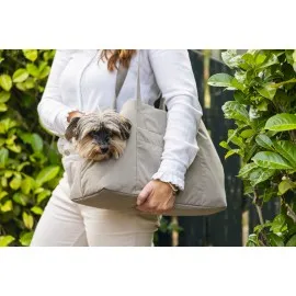 Beeztees Dbl Köpek Taşıma Çantası, Yıkanabilir, 6,5Kg'ye Kadar, Bej, 40X20X28Cm