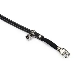 Beeztees Kedi Boyun Tasması, Deri, Zilli, Siyah, 24-29Cm