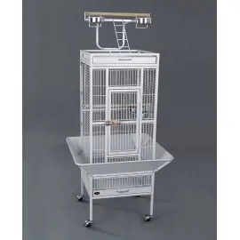 Dayang Papağan Kafes Ayaklı 45.7x45.7x156cm Beyaz