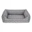 Pet Comfort Uniform Bone Gri-Beyaz Köpek Yatağı L 70X60Cm