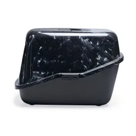 Beeztees Kapalı Kedi Tuvaleti, Koku Filtreli, Siyah Mermer Antrasit, 56X39X39Cm