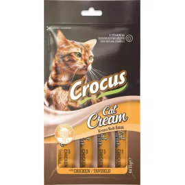 CROCUS TAVUKLU KREMA KEDI ÖDÜLÜ 4 X 15 GR X 5 ADET