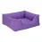 Pet Comfort Alpha  Köpek Yatağı Mor w Beyaz Biye M 80x65cm