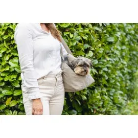 Beeztees Dbl Köpek Taşıma Çantası, Yıkanabilir, 6,5Kg'ye Kadar, Bej, 40X20X28Cm