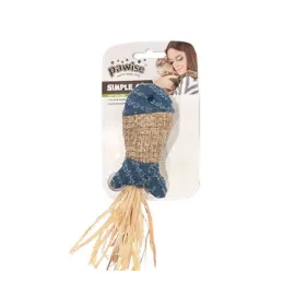 Pawise Simple Cat Hasır Kedi Oyuncağı Balık
