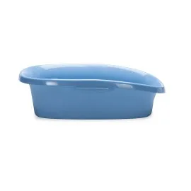 Beeztees Yüksek Kenarlı Açık Kedi Tuvaleti, Mavi Beyaz, 39X58X17Cm