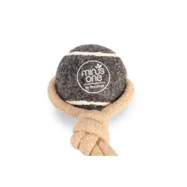 Beeztees Köpek Oyuncağı, İpli Tenis Topu, Kauçuk, Gri/kahverengi, İp 39Cm, Top 6,3Cm